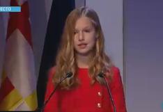 Princesa Leonor habla en castellano, catalán, árabe e inglés durante discurso | VIDEO