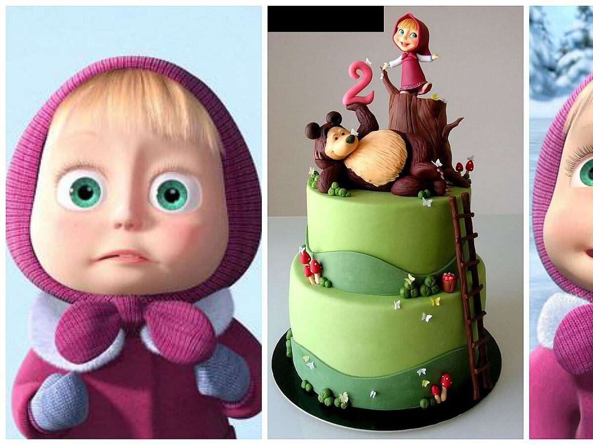 Masha Y El Oso Nina Pidio Una Torta Por Su Cumpleanos Y Tuvo