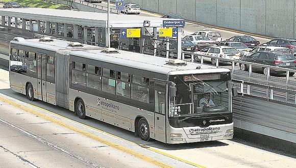 Se reajustarán las rutas de los buses del Metropolitano