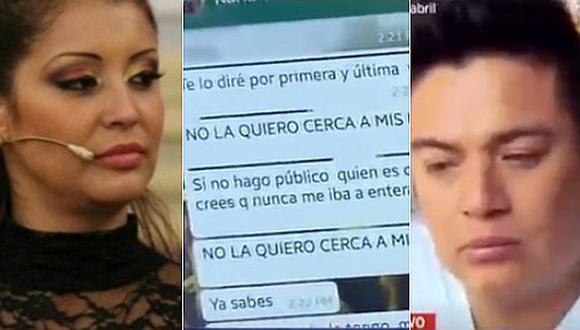 Leonard León muestra mensajes de 'advertencia' que le envió Karla Tarazona (VIDEO)
