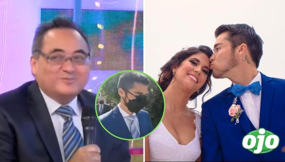 Gato’ Cuba usó el mismo terno de su boda con Melissa Paredes en la conciliación | FOTO: Willax TV | Instagram Rodrigo Cuba