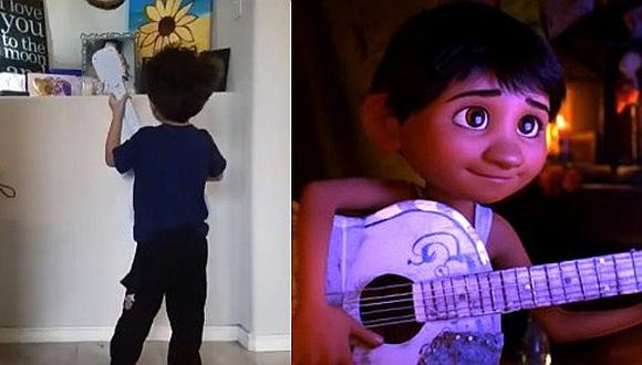 Niño canta "Recuérdame" de la película 'Coco' a su hermanita fallecida (VIDEO)