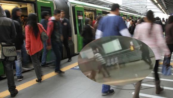 Metro de Lima: Realizan pintas e intentan asaltar a pasajeros [VIDEO] 