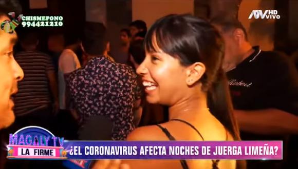 Mujer que fue entrevistada por reportero de Magaly Medina e incumplió aislamiento social pidió disculpas. (Foto: Captura ATV)