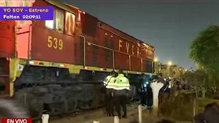 Mujer muere atropellada por tren al salvar a embarazada en el Cercado de Lima (VIDEO)