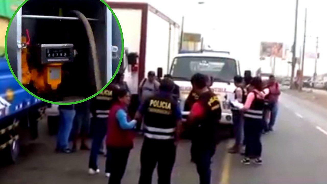 Detienen a sujeto que vendía combustible de manera ilegal en Santa Anita (VIDEO)