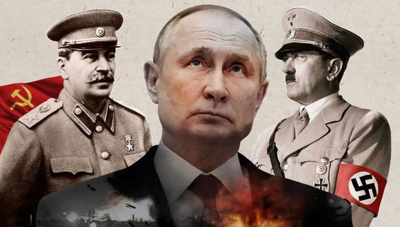 Stalin y Hitler tienen grandes similitudes con Putin, como su odio por los ucranianos y su deseo de apoderarse de sus tierras.