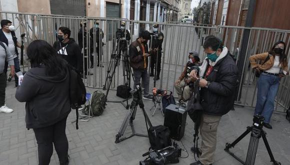 En más de una oportunidad, se impidió el ingreso de los periodistas a Palacio de Gobierno (Foto: Antonhy Niño de Guzmán)