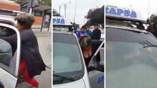 Mujer golpeó y atropelló a inspectores que la intervenían en Trujillo | VÍDEO