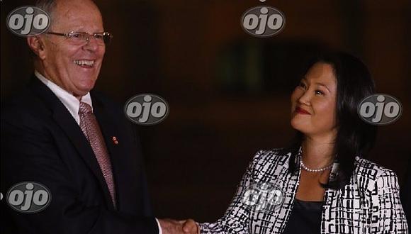 PPK y Keiko Fujimori: así fue la reunión en Palacio de Gobierno