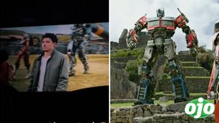 Peruanos estallan de emoción al ver a los ‘Transformers’ en Machu Picchu