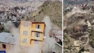 Más de 60 casas se derrumban por deslizamiento en Bolivia (VIDEOS)