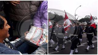 Fiestas Patrias: Familia viaja por Parada Militar, no logran sitio y realizan acto patriótico (VIDEO)