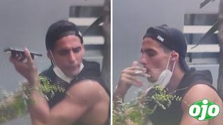 Facundo González escupe y fuma en la calle pese a la segunda ola del COVID-19 | VIDEO