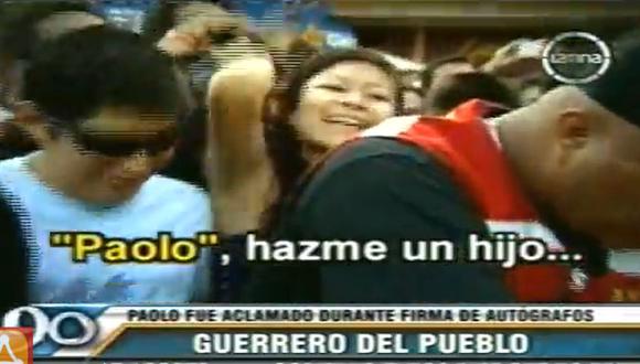 Fan a Paolo Guerrero: Hazme un hijo [VIDEO] 