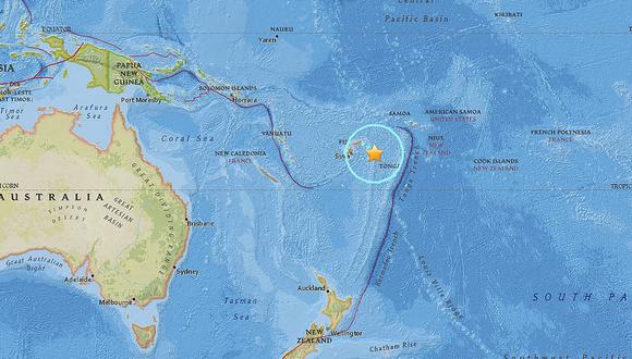 Terremoto de 8.2 grados remece las islas Fiji en el Océano Pacífico
