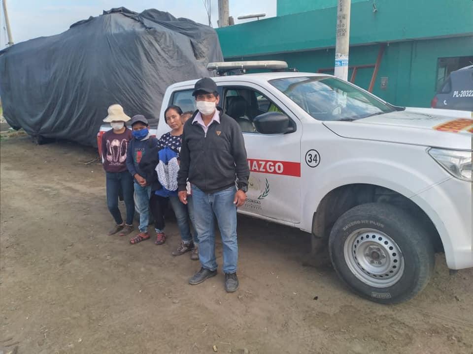 La pareja y sus tres menores hijos pernoctaba en una iglesia en el distrito de Santa, en la provincia del Santa, en Áncash. (Foto: Municipio Provincial del Santa)