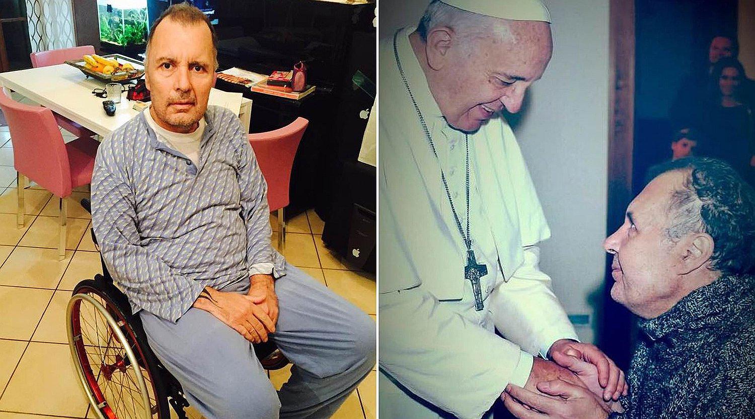 Sujeto fingía ser un discapacitado y hasta engañó al papa Francisco para obtener ayuda (VIDEO)