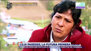 Lilia Paredes confiesa qué programas sociales quiere ejecutar como primera dama | VIDEO