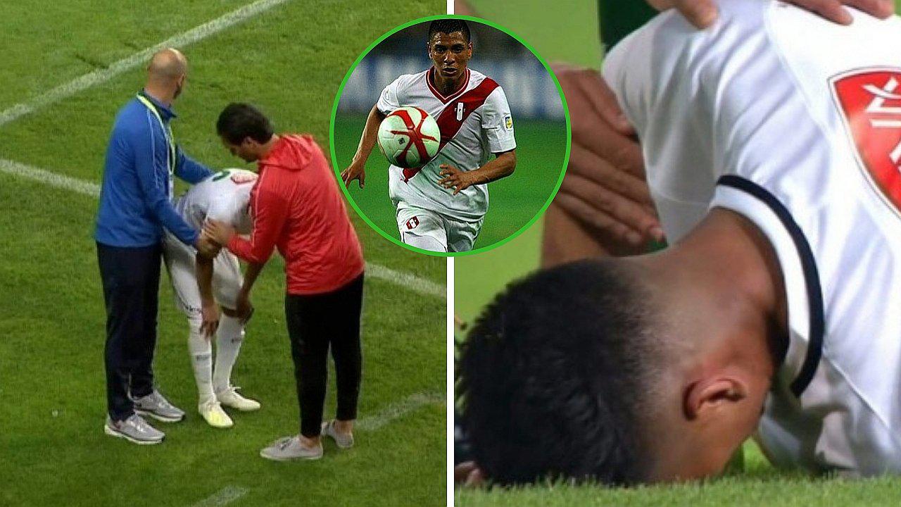 Paolo Hurtado sale lesionado por duro golpe en Turquía | VIDEO