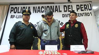 Cercado de Lima: 'El Orejón' cae con arma y droga en plena vía pública [VIDEO]  