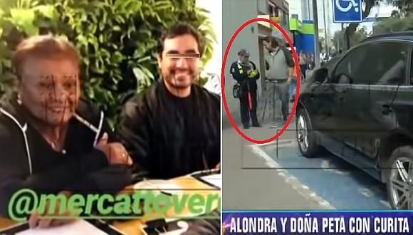 Doña Peta estacionó su carro en lugar para discapacitados cuando visitó restaurante de Alondra García│VIDEO