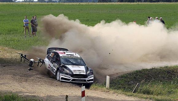 Rally mundial: Estonio Ott Tanak (Ford Fiesta RS) va hacia su primera victoria