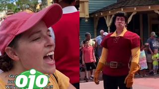Gaston rechaza con mucha clase a una mujer que lo invitó a salir en pleno desfile de Disney World