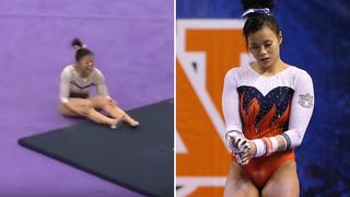Revelan cómo quedó la gimnasta que se rompió las piernas durante competencia (VIDEO)