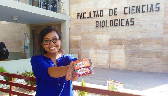 Universitaria fue condecorada por el Estado por fabricar barras de cereal andino 