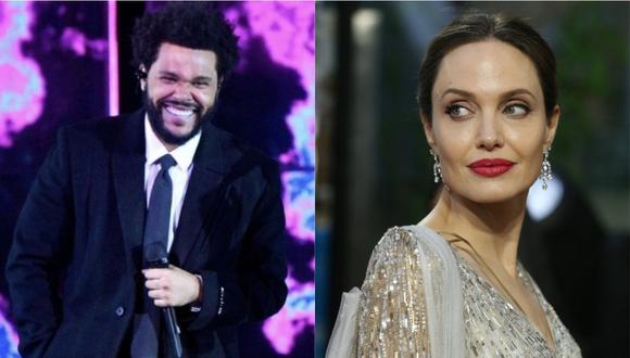 Angelina Jolie y The Weeknd fueron fotografiados cenando juntos en Los Ángeles. (Foto: @theweeknd/ AFP)
