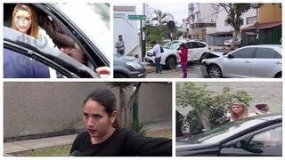 ​Brunella Horna sufre accidente cuando iba en auto de la mamá de ¡Richard Acuña! (FOTOS)