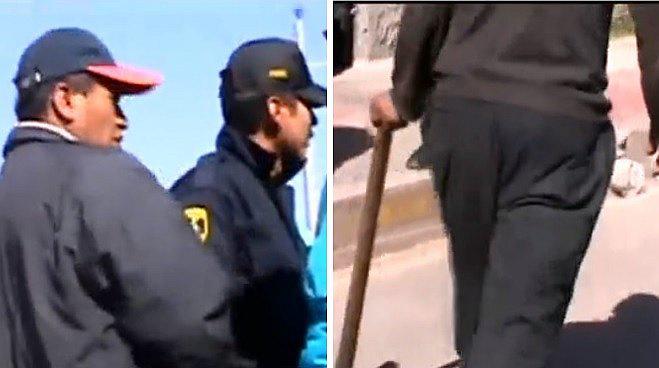 Atacan con pico a chófer por estacionar fuera de su casa (VIDEO)