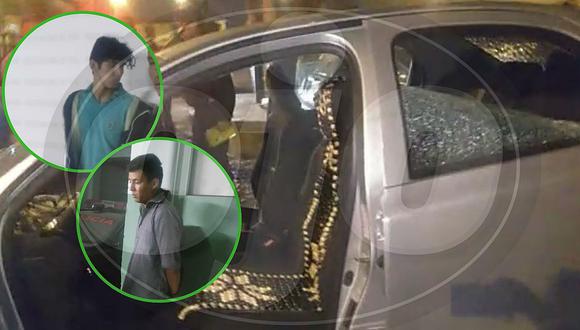 Intentaron asaltar a un taxista y al ver que no se dejó le reventaron las ventanas (VIDEO)
