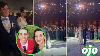 Maritere Braschi y su hijo protagonizan conmovedor momento al bailar en boda de la periodista | VIDEO