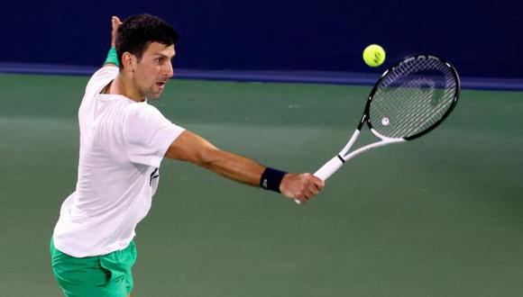 Novak Djokovic derrotó al italiano Lorenzo Musetti en el ATP de Dubái. (Foto: TPX IMAGES)
