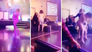 Mujer golpea a cantante que se acercó a su pareja (VIDEO)