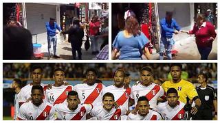 ​Venezolanos en Perú: se le cae la tizana y peruanos hacen noble gesto agradecidos por repechaje (VIDEO)