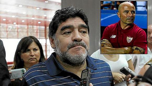 Maradona: Sampaoli es el mejor director técnico del momento
