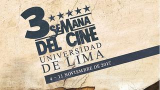 ¡Películas gratis! 3ra Semana de Cine en la Universidad de Lima