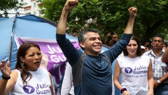 Julio Guzmán invoca a marcha tras tachas fundadas en su contra