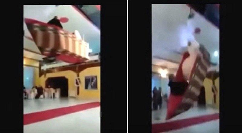 YouTube: Novios protagonizan aparatosa caída en ceremonia de boda [VIDEO]