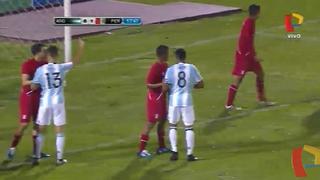 Argentina empata 1 a 1 a Perú en el Sudamericano Sub-20