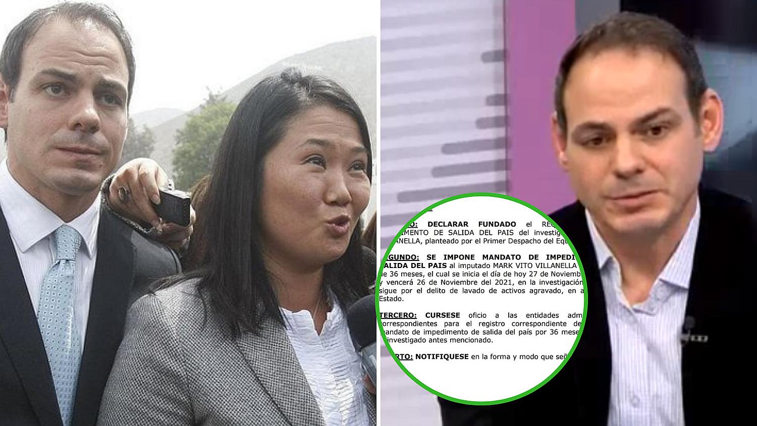 Poder Judicial ordena impedimento de salida del país para Mark Vito, esposo de Keiko
