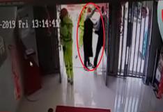 Ratero disfrazado de payaso asalta agencia bancaria en Huaura | VIDEO