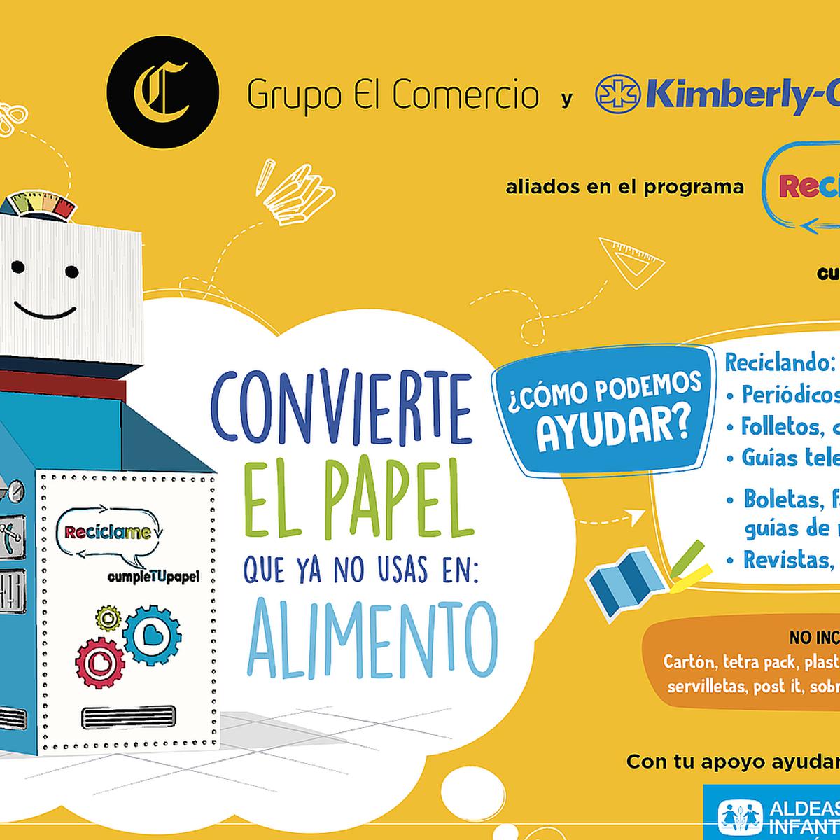 Grupo El Comercio y Kimberly Clark lanzan campaña de reciclaje de papel |  ACTUALIDAD | OJO