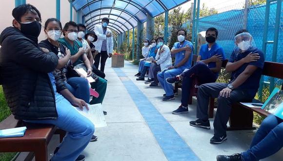Arequipa: la Geresa Arequipa exhortó al personal de salud a acudir a su establecimiento el día de la programación para ser inmunizados contra el coronavirus. (Foto: Geresa Arequipa)