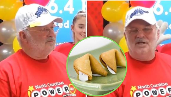 Abuelito gana 344 millones de dólares tras jugar la lotería con número de una galleta china