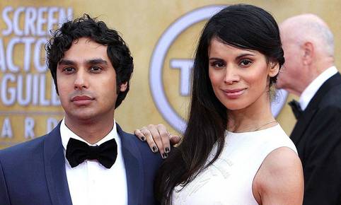 Kunal Nayyar, Raj de "Big Bang Theory", habla de su esposa y la serie
