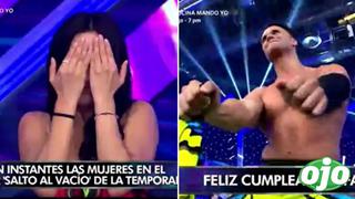 La reacción de Rosángela Espinoza al ver a Fabio Agostini sin polo